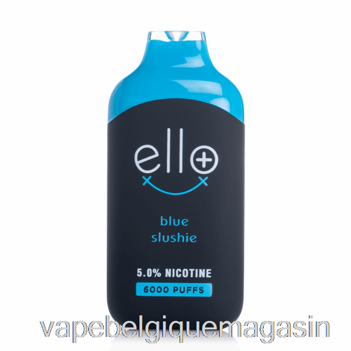Vape Jetable Blvk Ello Plus 6000 Glace Barbotine Bleue Jetable